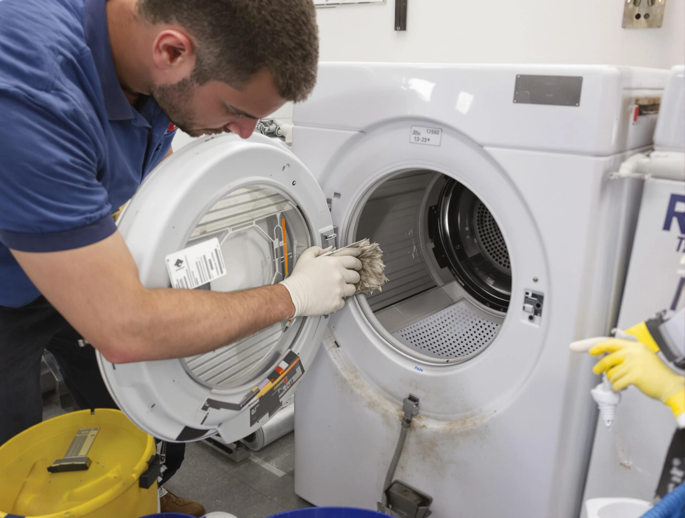 Phoenix Dryer Vent Cleaning specialist performing detailed lint trap cleaning service in Phoenix