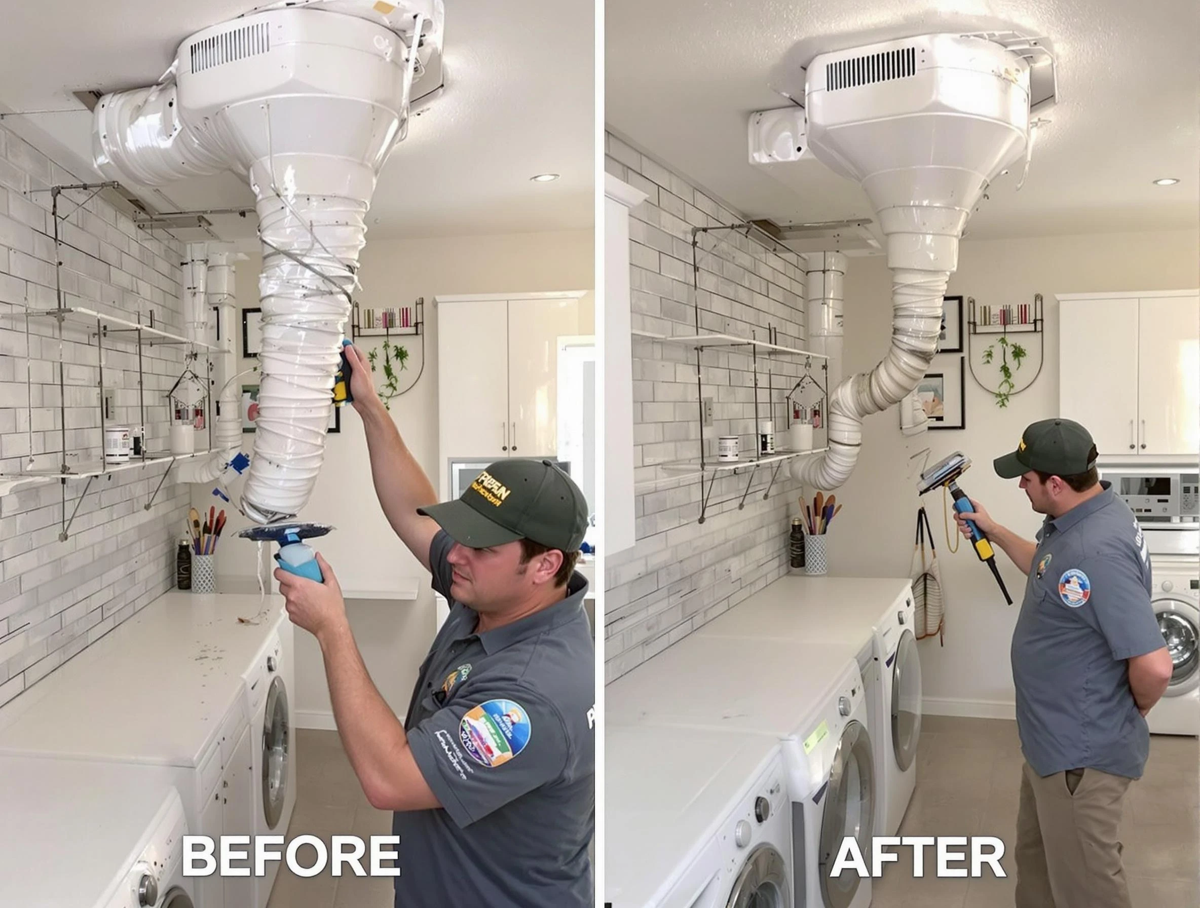 Professional dryer exhaust vent cleaning by Phoenix Dryer Vent Cleaning in Phoenix