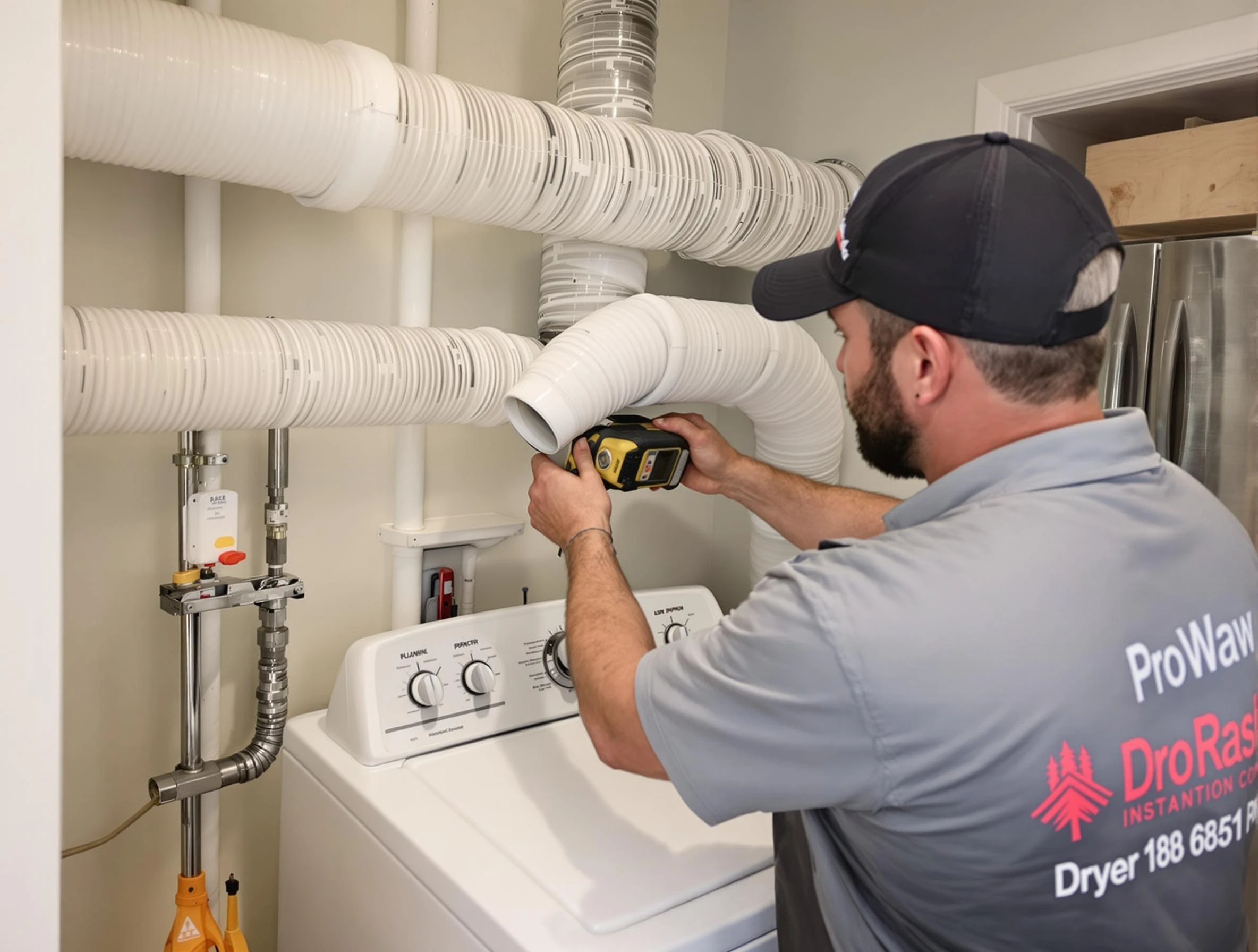 Professional dryer vent hose installation by Phoenix Dryer Vent Cleaning in Phoenix