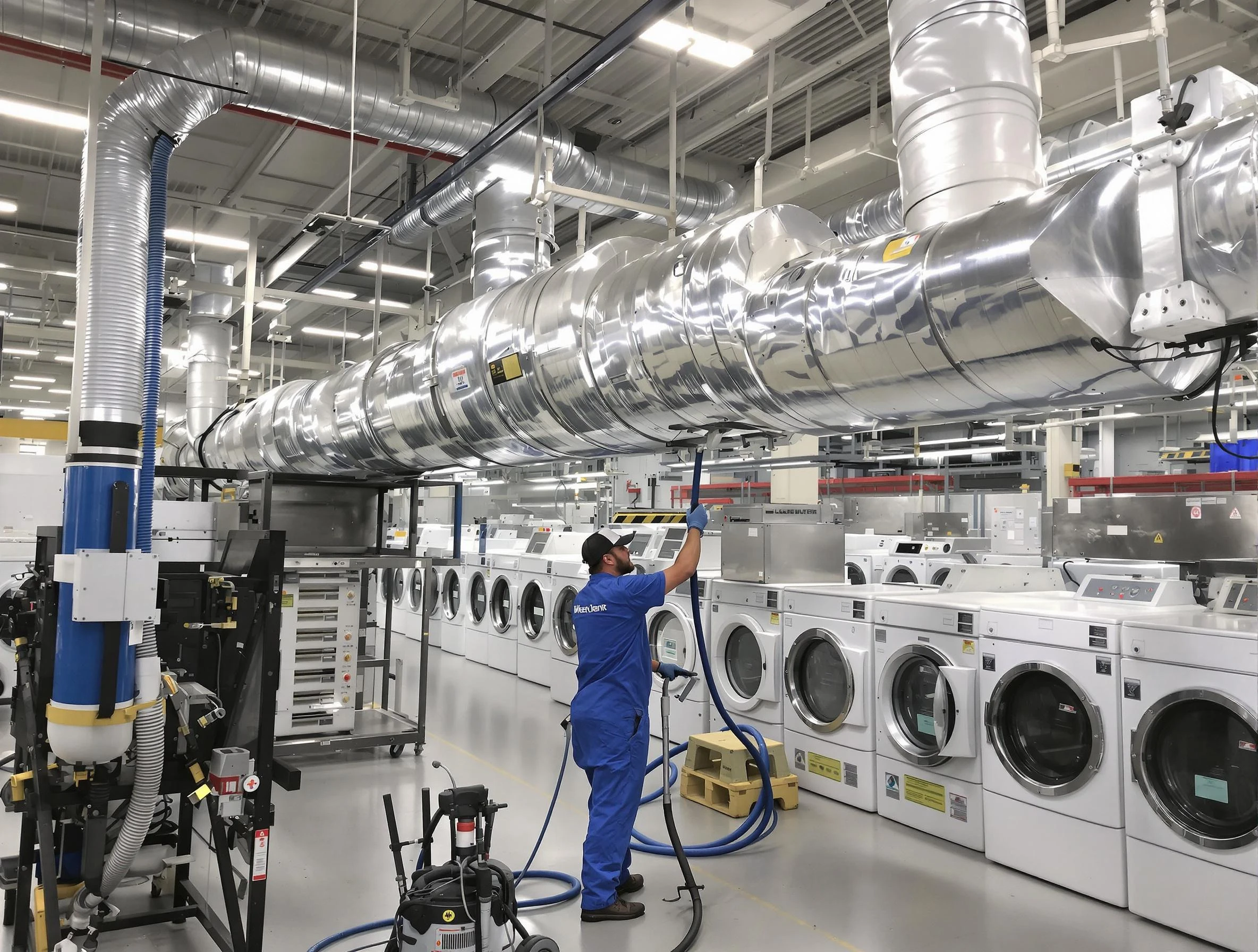 Phoenix Dryer Vent Cleaning team performing heavy-duty industrial dryer vent cleaning in Phoenix